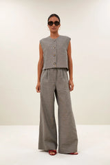 Nori melange gilet Charcoal melee