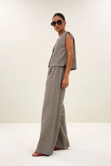 Nori melange gilet Charcoal melee