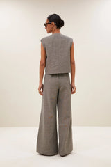 Nori melange gilet Charcoal melee