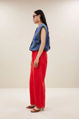 Maggie denim sleeveless jacket