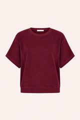 Nuki slub top Burgundy crush