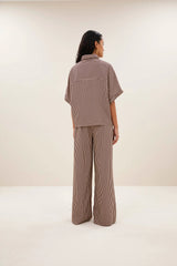 Sunny stripe blouse Burgundy stripe