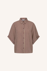 Sunny stripe blouse Burgundy stripe