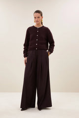 Cleo cardigan Deep wine