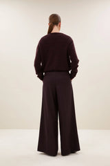 Cleo cardigan Deep wine