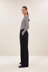 Jelle pinstripe pants Midnight