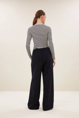 Jelle pinstripe pants Midnight
