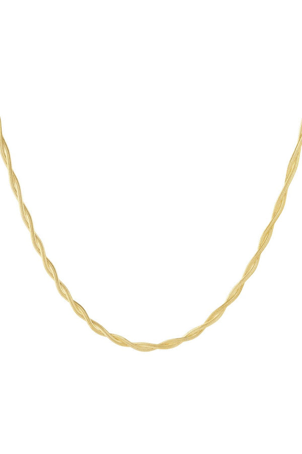 Ketting braided Gold