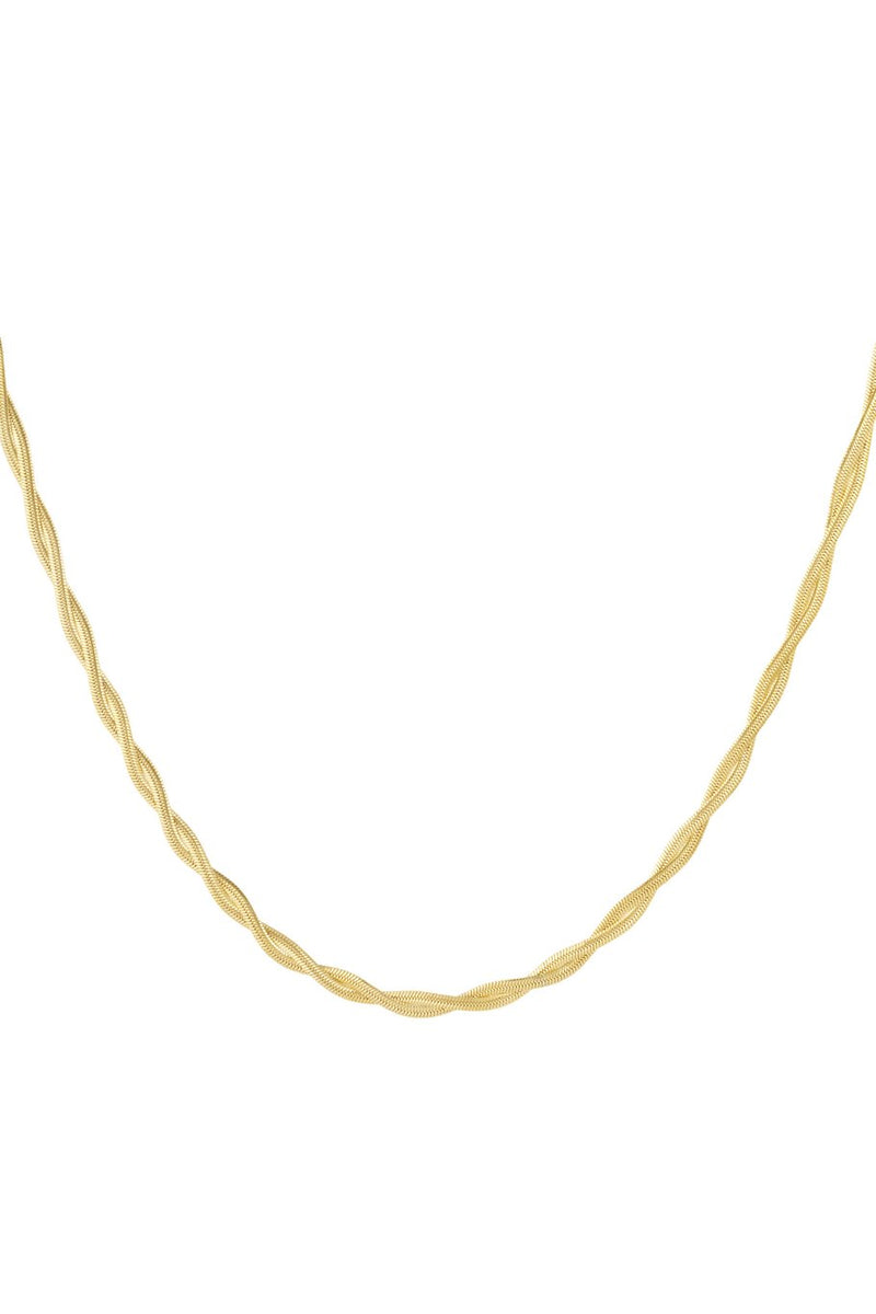 Ketting braided Gold