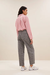 Lew grey cheetah pants - grey cheetah