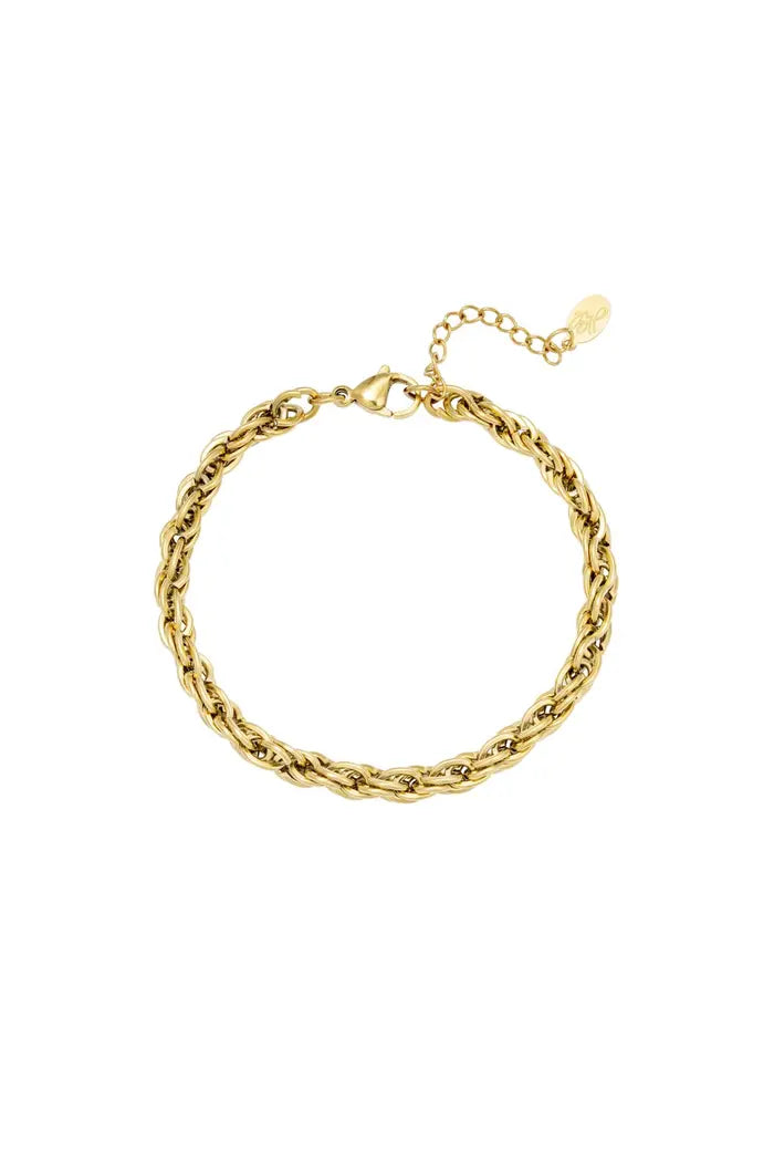 Armband Twist bold - goud