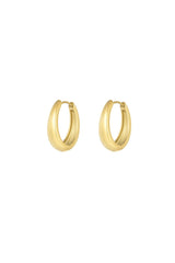 Oorbellen classic hoops - goud