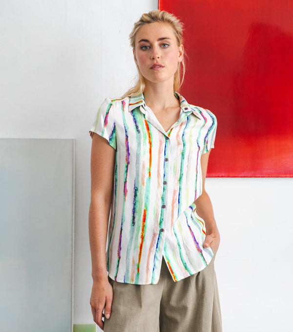 Oase blouse Paint lines