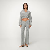 Pia linen shirt Fisherman stripes
