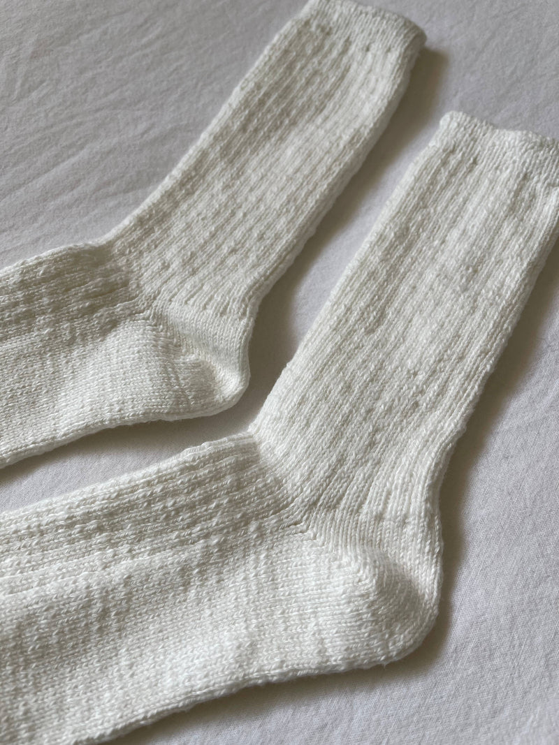 Cottage Socks: Ht. Grey