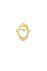 Ring oval oasis - goud