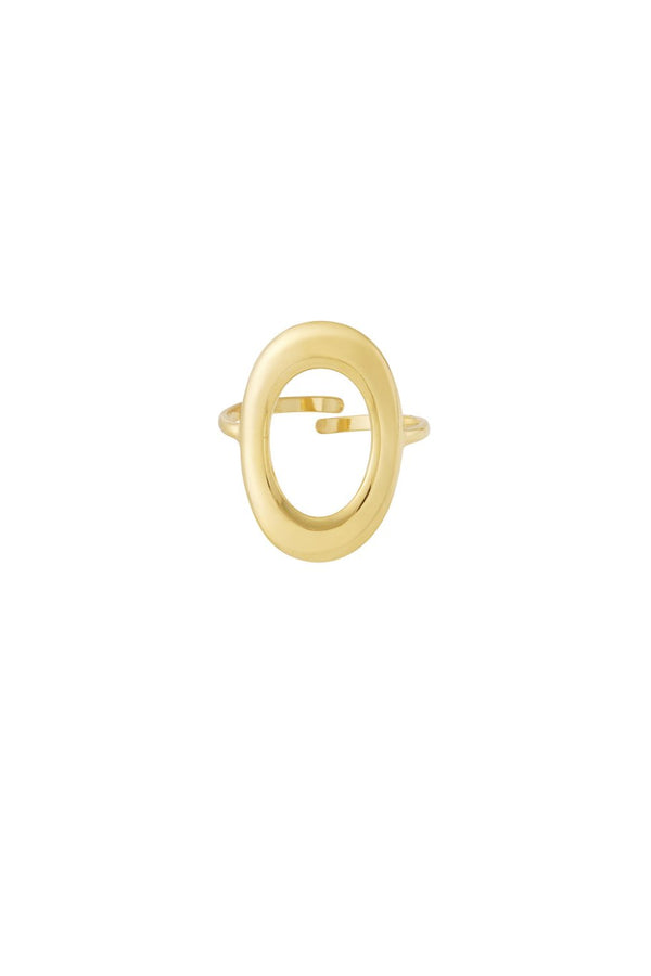 Ring oval oasis - goud