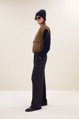 Gio sleeveless jacket hazel