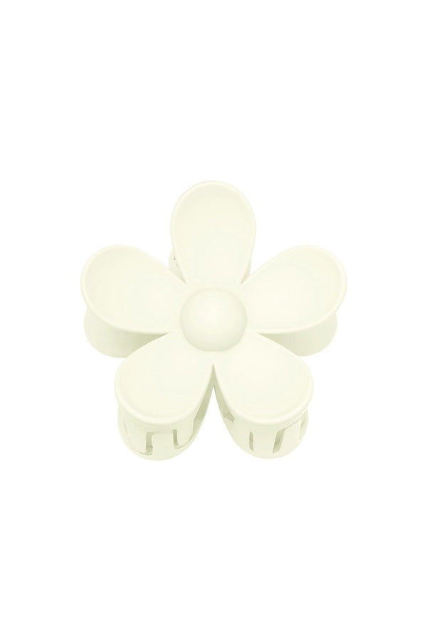 Hair clip matte daisy offwhite