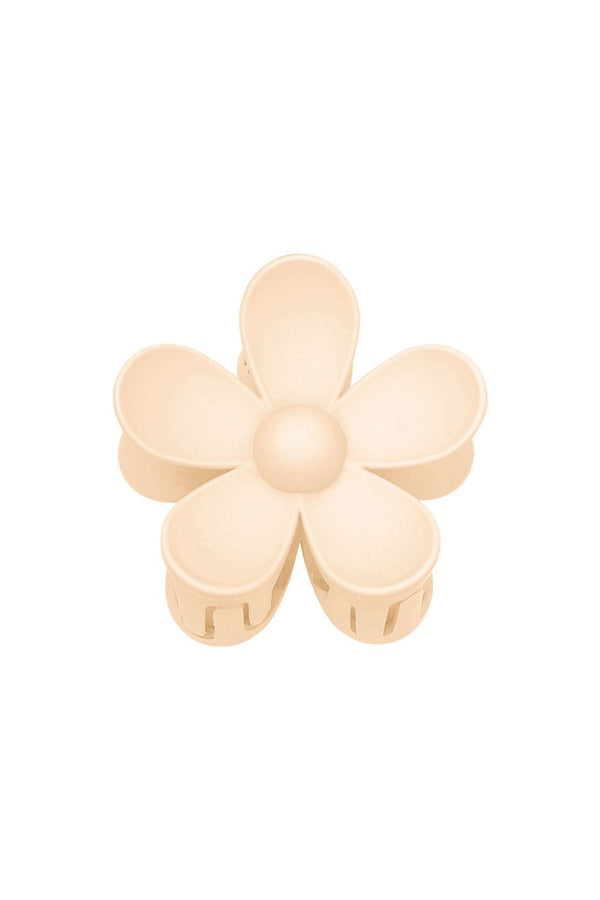 Hair clip matte daisy beige