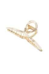 Hair clip curl marble beige L