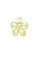 Hair clip flower power L - goud