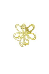 Hair clip flower power L - goud