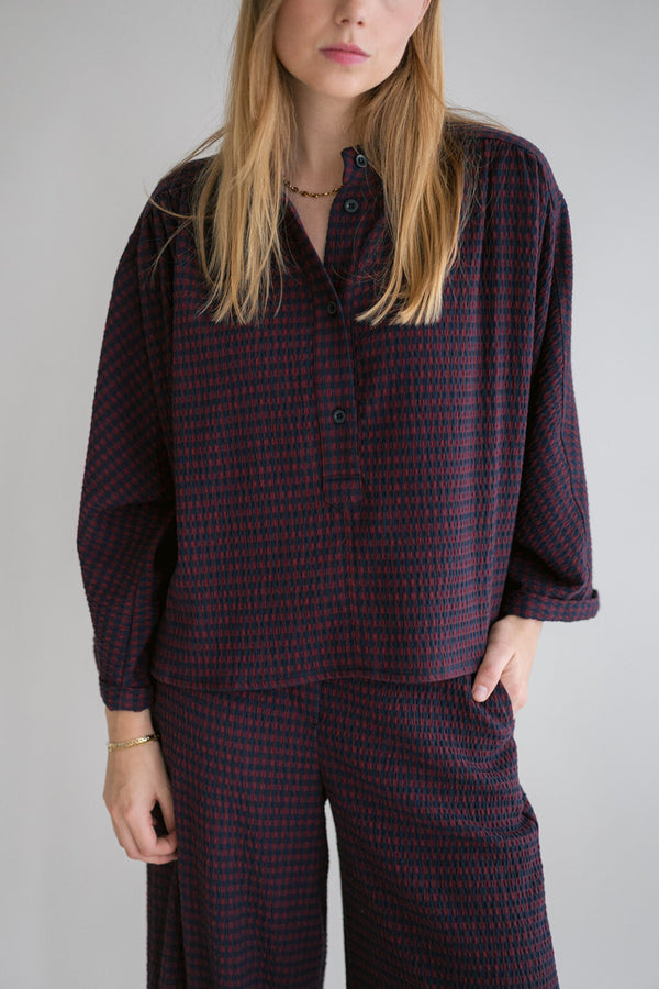 Sam Pants Bordeaux Check