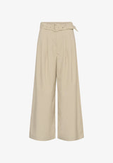 Vitta high wide pants Brown rice