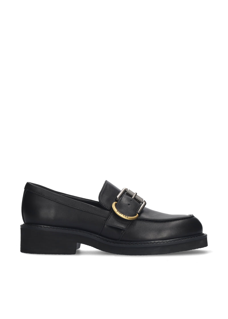 Loafers - cow leather - black