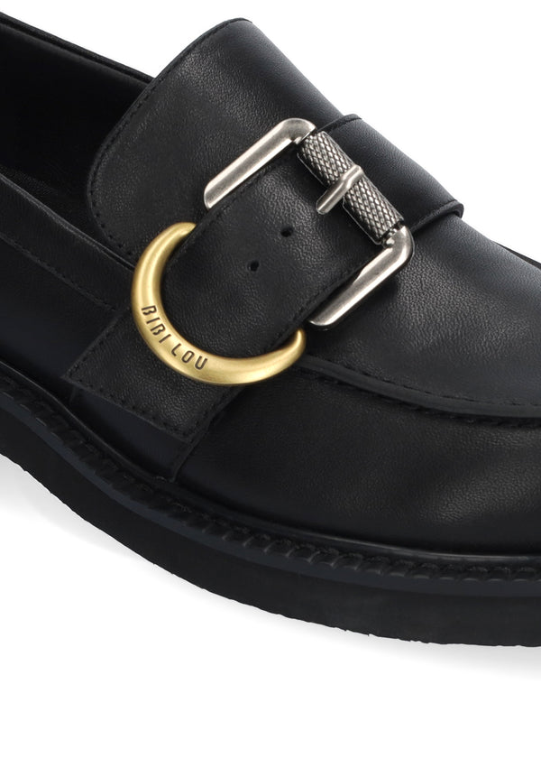 Loafers - cow leather - black