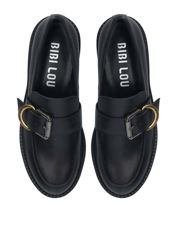 Loafers - cow leather - black