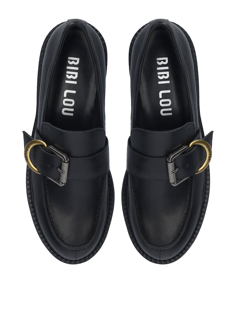 Loafers - cow leather - black