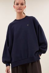 Lili long sweater uniform blue