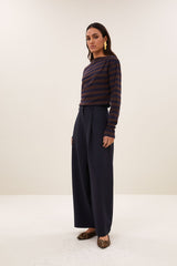 Frida copper stripe pants - copper stripe
