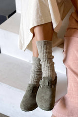 Cottage Socks: Ht. Grey