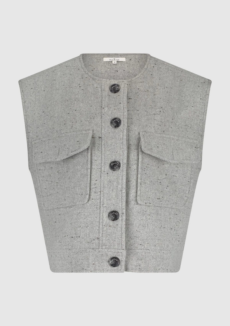 Sue Gilet Grey melange