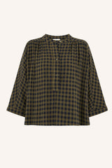 Jess blouse olive check