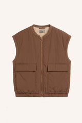 Gio sleeveless jacket hazel