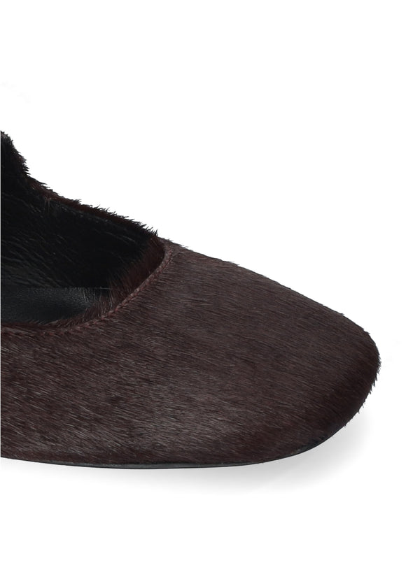 Cardiff pumps Pony fur Burgundy