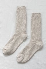 Cottage Socks: Ht. Grey