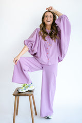 Sam pants Fuchsia checks
