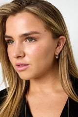 Oorbellen small beads gold