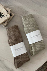 Cottage Socks: Ht. Grey