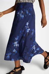 Carson skirt flower - Navy