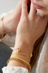 Bracelet with structure Gold