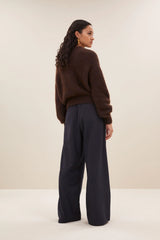 Sonny sparkle pullover - Dark brown