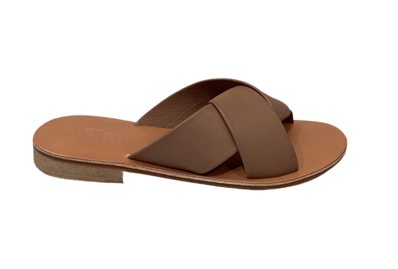 Nappa Cognac Sandalen
