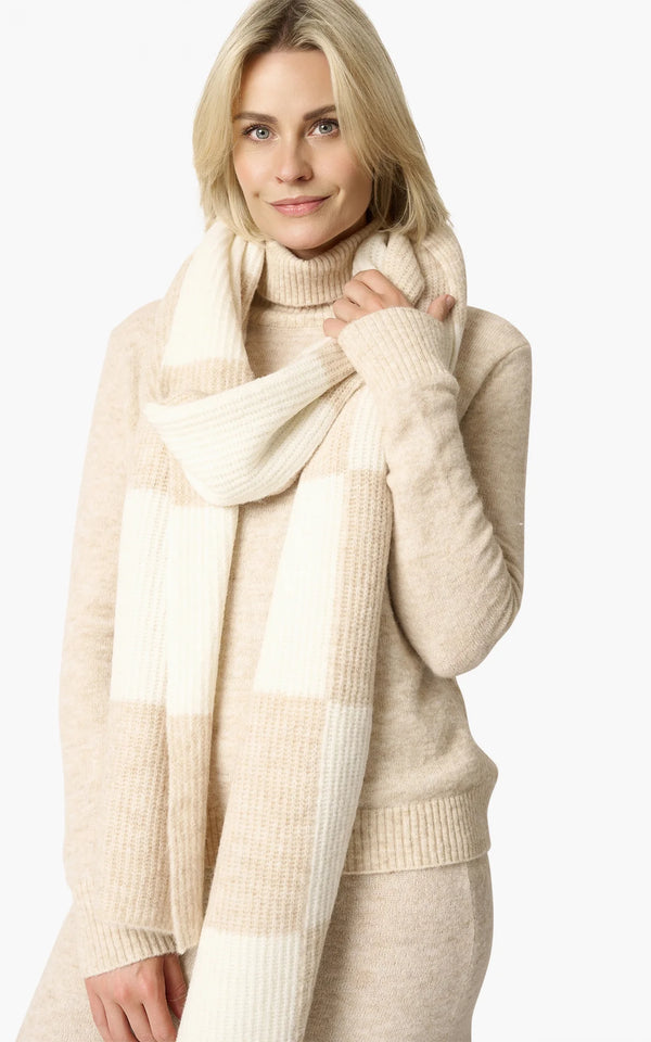 ChiemA scarf Off-white + Sand