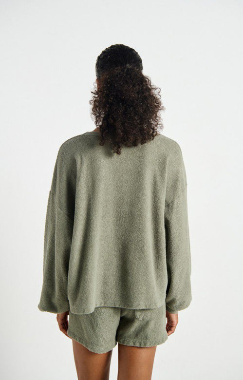 American Vintage argile sweater styling
